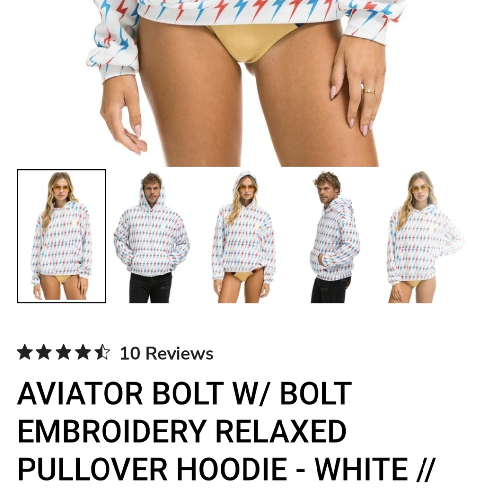 Aviator Nation Multicolor Bolt Pullover - image 2